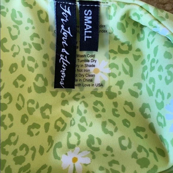 For Love and Lemons Leopard Daisy CutOut One Piece Small - Picture 5 of 6